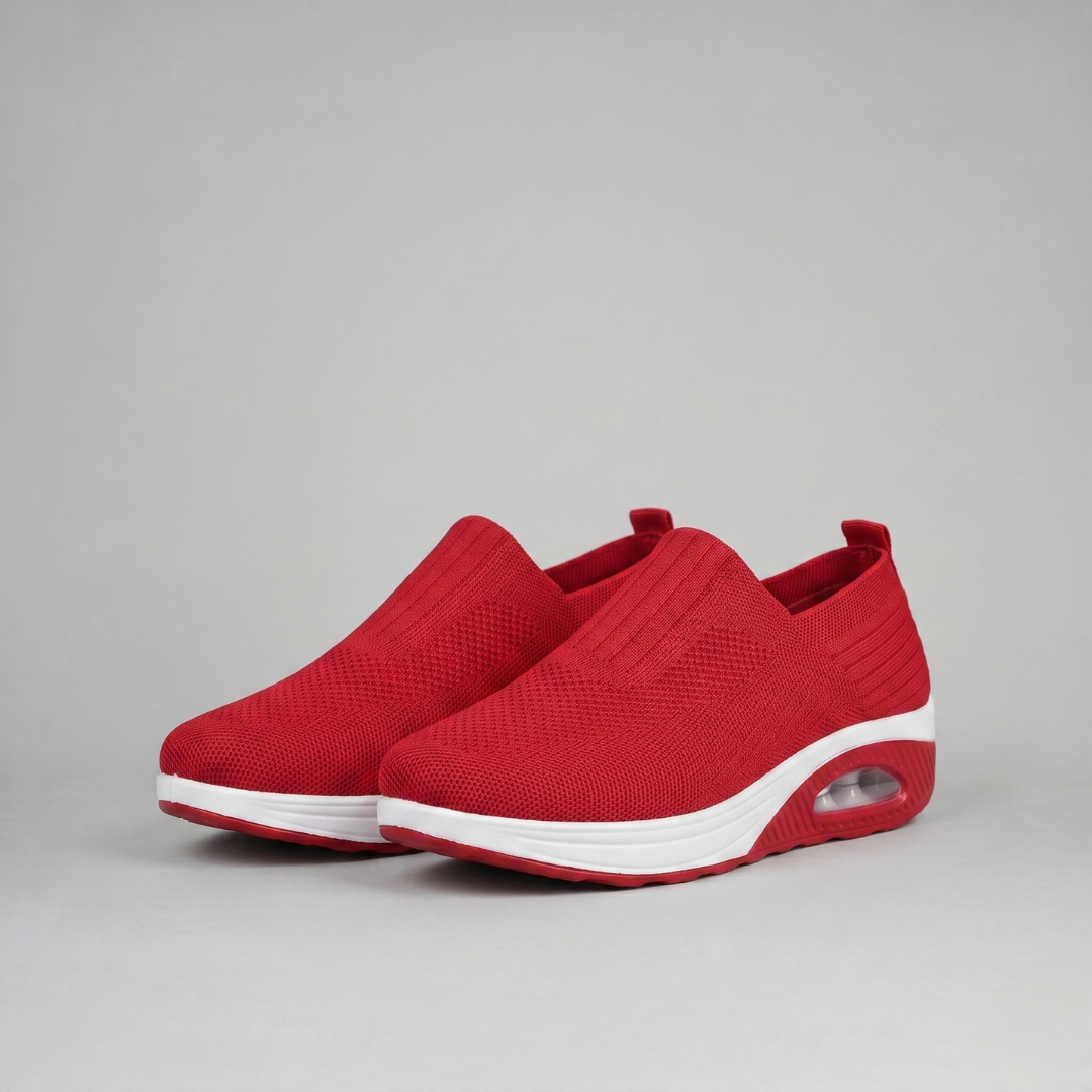 Wygodne Damskie Sneakersy Wsuwane na Platformie z Poduszką Powietrzną — Sportowe Buty Slip On bez Sznurowadeł | Sylnia Butik