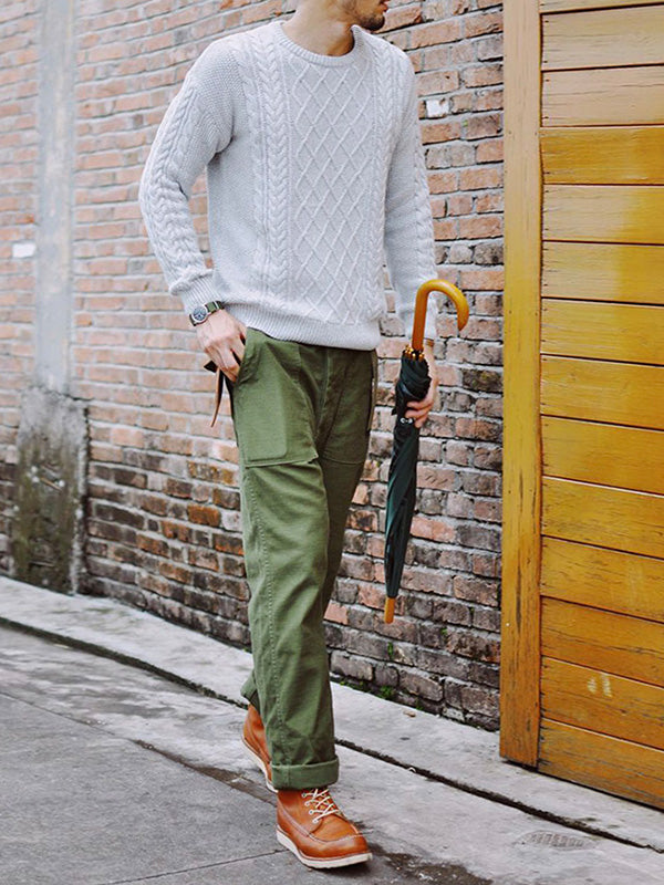 Męskie Proste Spodnie Casual Inspirowane Spodniami OG-107