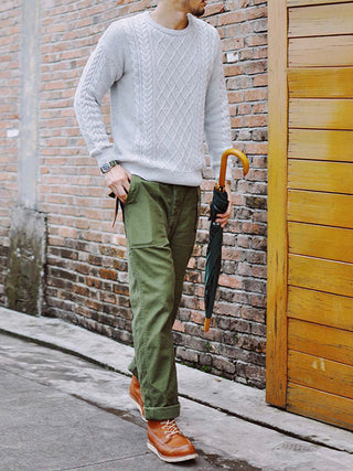 Męskie Proste Spodnie Casual Inspirowane Spodniami OG-107