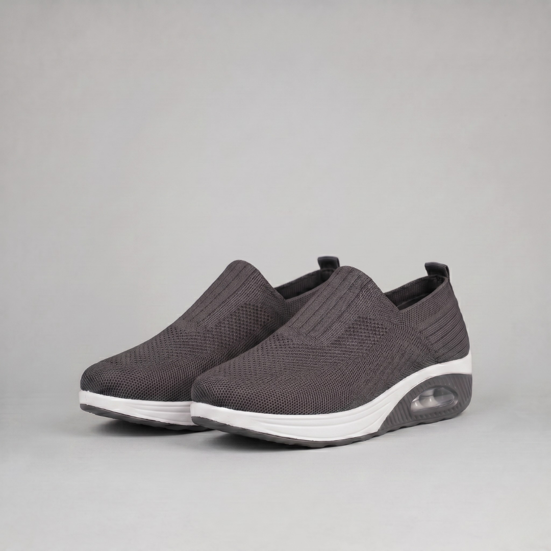 Wygodne Damskie Sneakersy Wsuwane na Platformie z Poduszką Powietrzną — Sportowe Buty Slip On bez Sznurowadeł | Sylnia Butik