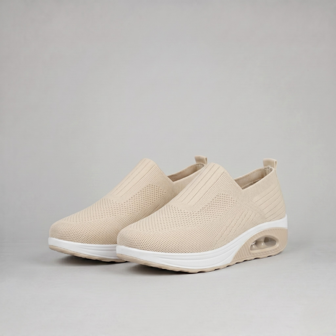 Wygodne Damskie Sneakersy Wsuwane na Platformie z Poduszką Powietrzną — Sportowe Buty Slip On bez Sznurowadeł | Sylnia Butik