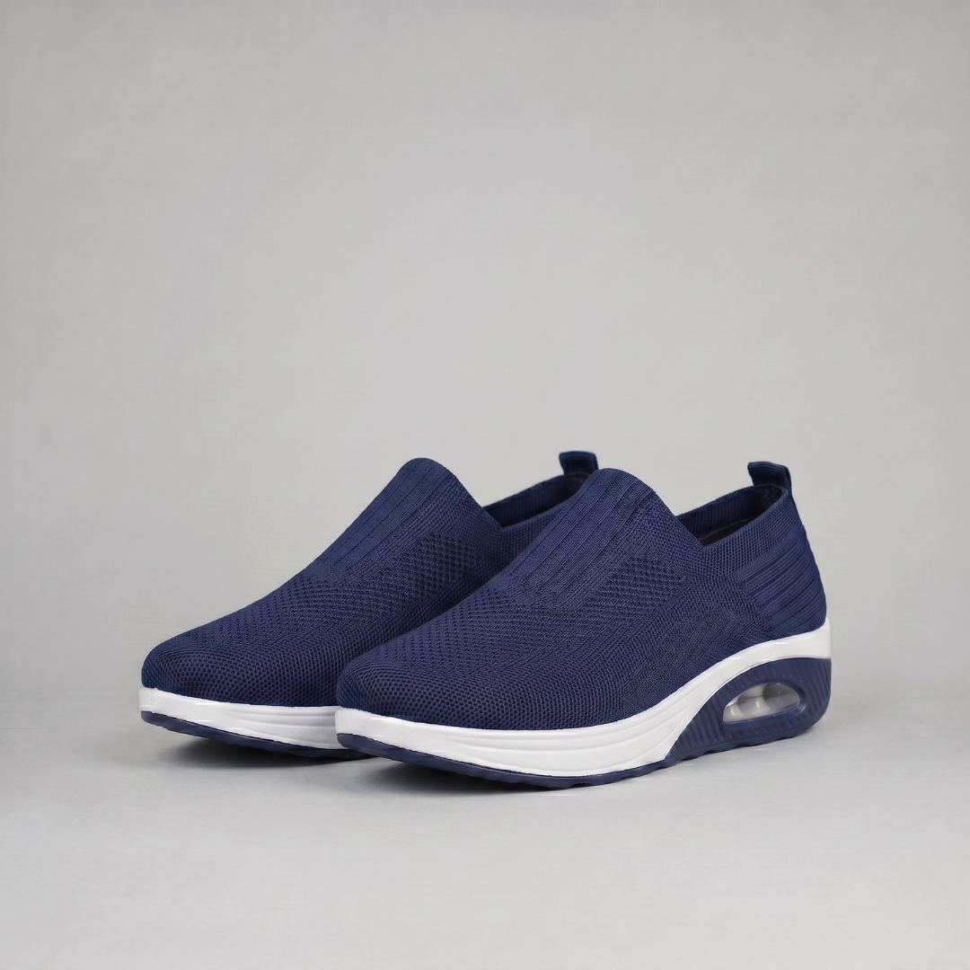 Wygodne Damskie Sneakersy Wsuwane na Platformie z Poduszką Powietrzną — Sportowe Buty Slip On bez Sznurowadeł | Sylnia Butik
