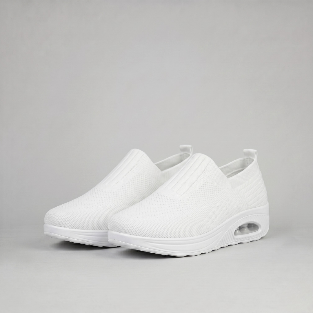 Wygodne Damskie Sneakersy Wsuwane na Platformie z Poduszką Powietrzną — Sportowe Buty Slip On bez Sznurowadeł | Sylnia Butik