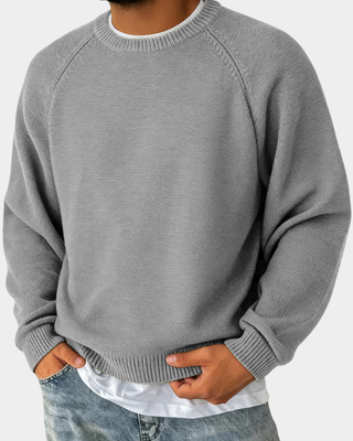 Wyrazisty Sweter Męski z klasycznym okrągłym dekoltem