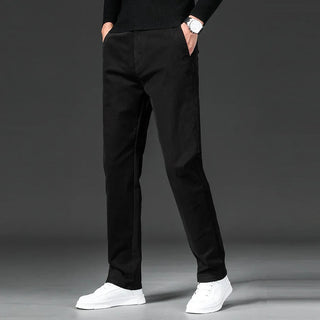 Efektowne Spodnie Chino Męskie Slim Fit o Zwężanym Fasonie