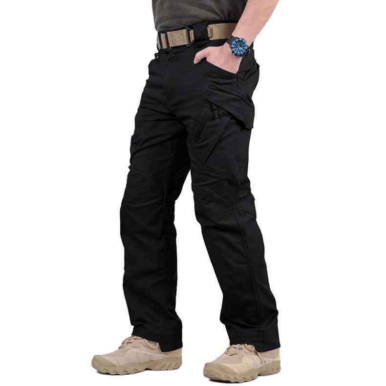 Męskie spodnie outdoorowe cargo z profilowanymi kolanami