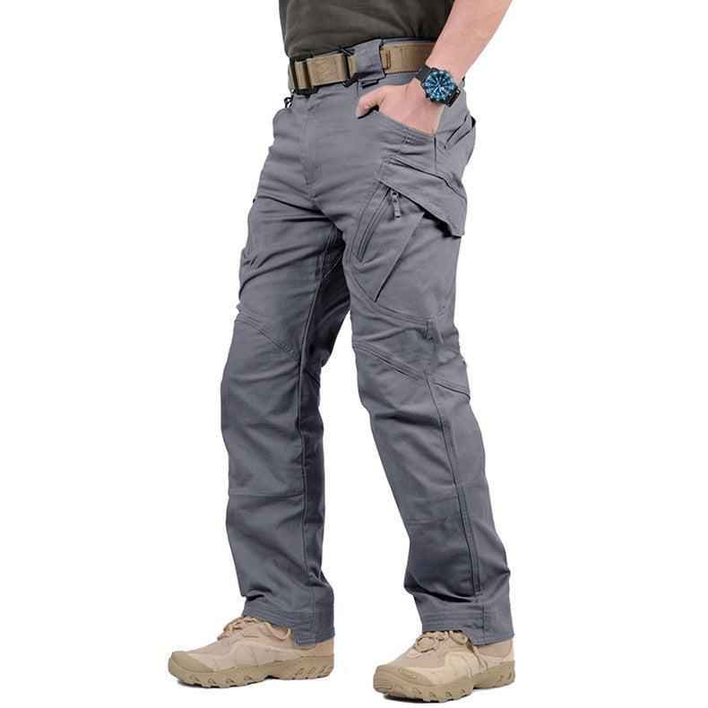 Męskie spodnie outdoorowe cargo z profilowanymi kolanami