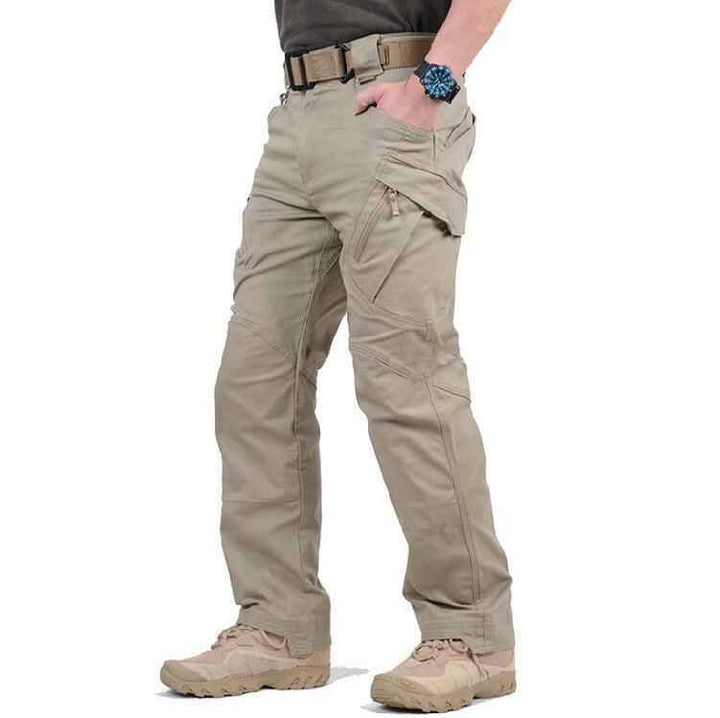 Męskie spodnie outdoorowe cargo z profilowanymi kolanami