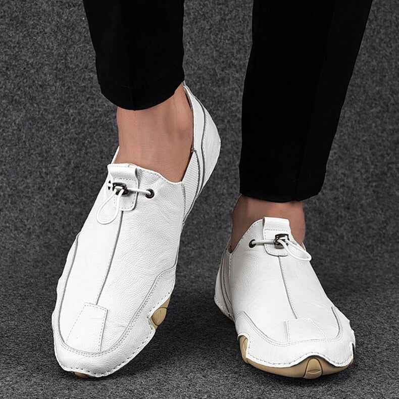 Beztroskie buty męskie wsuwane z elastycznym klinem